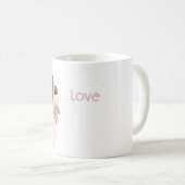 Mug Bébé en robe rose femme noire (Devant droit)