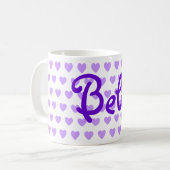 Mug Bebe en violet (Devant gauche)