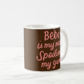 Mug Bebe est mon nom Funny Bebe Cadeaux graphiques pou (Devant droit)