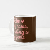 Mug Bebe est mon nom Funny Bebe Cadeaux graphiques pou (Devant gauche)