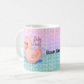 Mug Bébé Fille au Canard Rose   (Devant gauche)