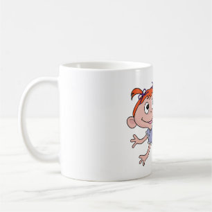 Mug Bébé Fille de Dessin Animé Rampant Cheveux Roux Ru