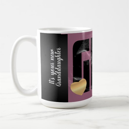 Mug Bébé fille Faire-part - Sonogramme avec DO-IT-YOUR (Gauche)