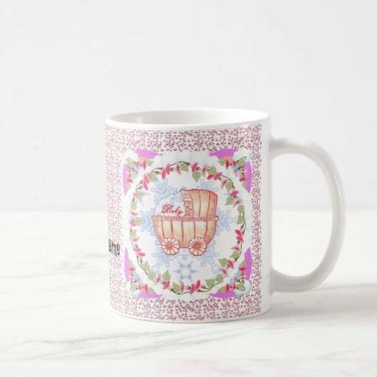 Mug Bébé fille flocon de neige rose (Droite)