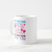 Mug Bébé Genre Révéler Libre Jets Rose Bows Frère (Devant gauche)