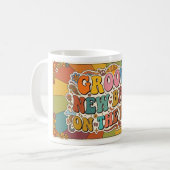 Mug Bébé Groovy en Route Rétro Soleil (Devant gauche)