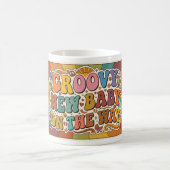 Mug Bébé Groovy en Route Rétro Soleil (Centre)