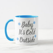 Mug Bébé Il fait froid dehors (Gauche)