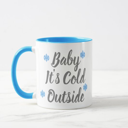 Mug Bébé Il fait froid dehors (Gauche)