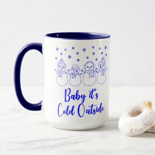 Mug Bébé Il Fait Froid Dehors Bonhommes de Neige Neige