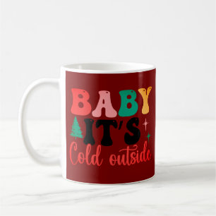 Mug Bébé il fait froid dehors rouge