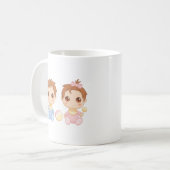 Mug Bébé jumeaux garçon et fille (Devant gauche)