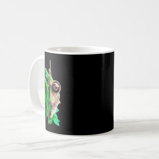Mug Bébé jungle paresseuse forêt tropicale Pura Vida C (Devant gauche)
