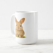 Mug Bébé lapin dans l'herbe (Devant gauche)