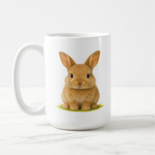 Mug Bébé lapin dans l'herbe