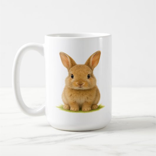 Mug Bébé lapin dans l'herbe (Gauche)
