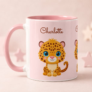 Mug Bébé léopard mignon animaux de safari pour enfants