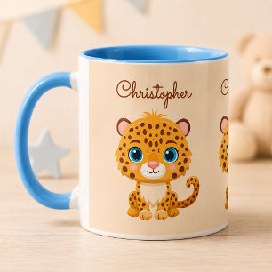 Mug Bébé léopard mignon animaux de safari pour enfants