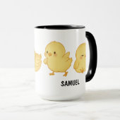 Mug Bébé Levé à la main Chick Personnalisé mignon (Devant droit)