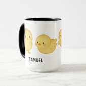 Mug Bébé Levé à la main Chick Personnalisé mignon (Devant gauche)