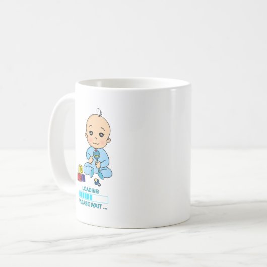 Mug Bébé Loading Please Wait Grossesse Naissance (Devant gauche)