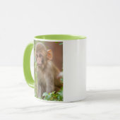 Mug Bébé Macaque Rhésus, Temple du Singe, Jaipur (Devant gauche)