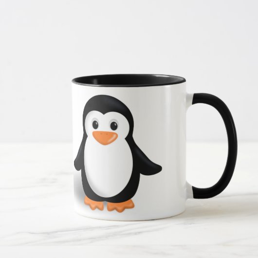 Mug Bébé manchot mignon (Droite)