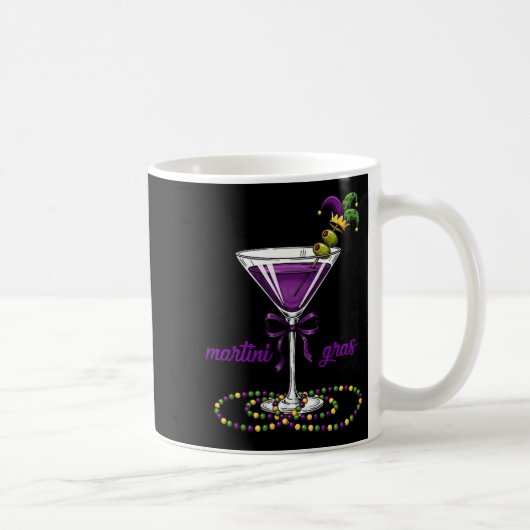 Mug Bébé Martini Gras Femmes Filles Design (Droite)