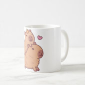 Mug Bébé mignon Capybara Hitching A Ride (Devant droit)