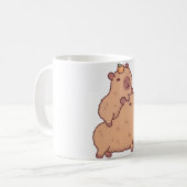 Mug Bébé mignon Capybara Hitching A Ride (Devant gauche)
