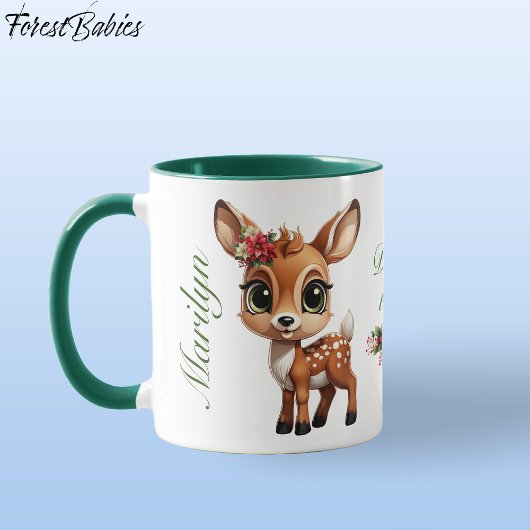 Mug Bébé mignon cerf, Doe 🦌 🎄 cerf aimé