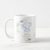 Mug Bébé mignon Eléphant Jungle Baby shower vert (Gauche)