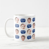 Mug Bébé mignon enfants Face 2 Photos Pour Papa Café M (Gauche)