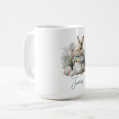 Mug Bébé mignon Fleurs de printemps Pâques (Devant gauche)