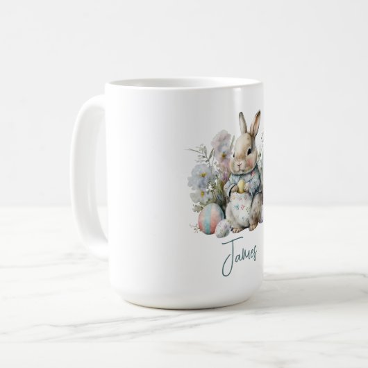 Mug Bébé mignon Fleurs de printemps Pâques (Devant gauche)