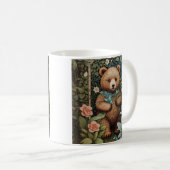 Mug Bébé mignon Ours Brown William Morris Inspiré (Devant droit)