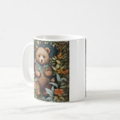 Mug Bébé mignon Ours Brown William Morris Inspiré (Devant gauche)