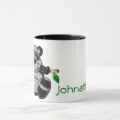 Mug Bébé mignon Panda mangeant du bambou (Centre)