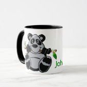 Mug Bébé mignon Panda mangeant du bambou (Devant gauche)