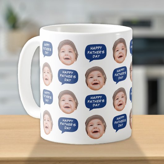 Mug Bébé mignon photo visage pour papa