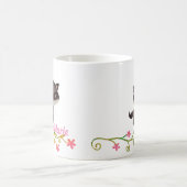 Mug Bébé mignon Raccoon avec fleurs (Centre)