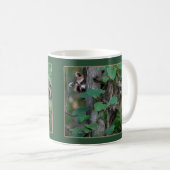 Mug Bébé mignon Raccoons /Bordure (Devant droit)