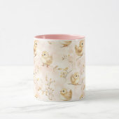 Mug Bébé mignon rose Pastel Motif d'aquarelle (Centre)
