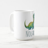 Mug Bébé mignon T-Rex Dinosaure Nom Toddler Cadeau (Devant gauche)