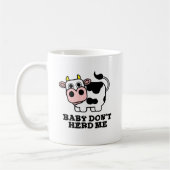 Mug Bébé Ne m'encombre pas Funny Cow Pun (Gauche)