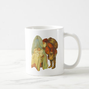 Mug Bébé Noël Clause de Noël Vintage