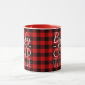 Mug Bébé noir rouge Son Motif froid à l'extérieur Plai (Centre)