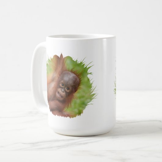 Mug Bébé Orangoutan Joy (Devant gauche)