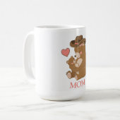 Mug Bébé ours Bonne fête des mères (Devant gauche)
