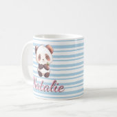 Mug Bébé Panda Mignon Nom Personnalisé (Devant gauche)